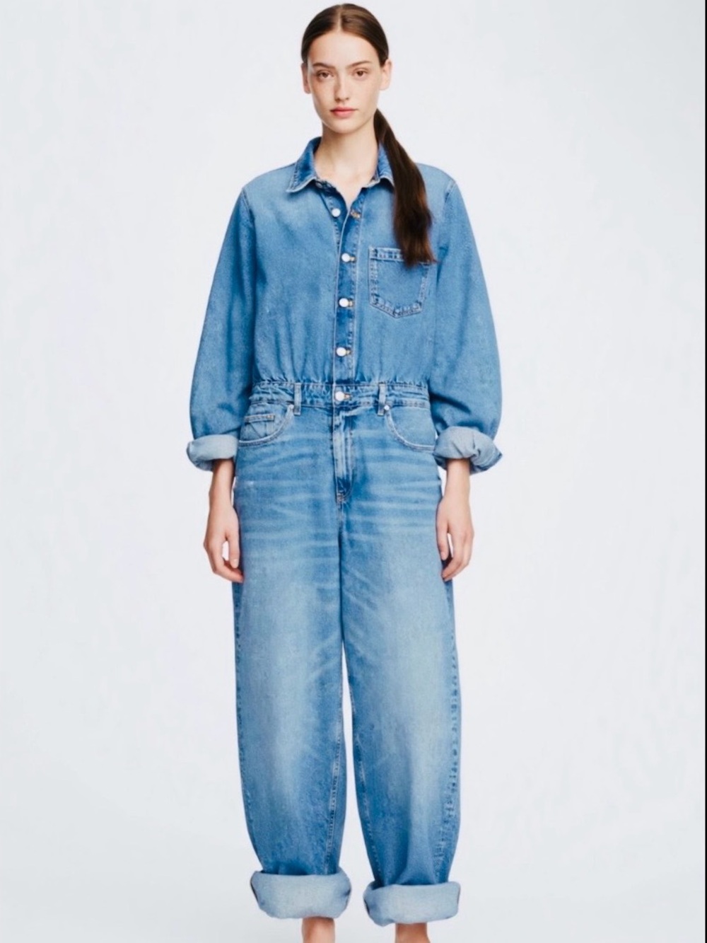 Zara denim jumpsuit
